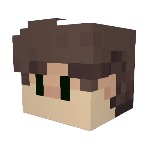 horgew Minecraft avatar head, 3D render
