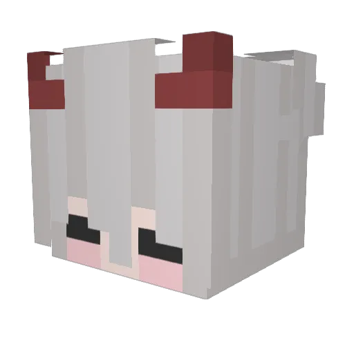 horiharu Minecraft avatar head, 3D render