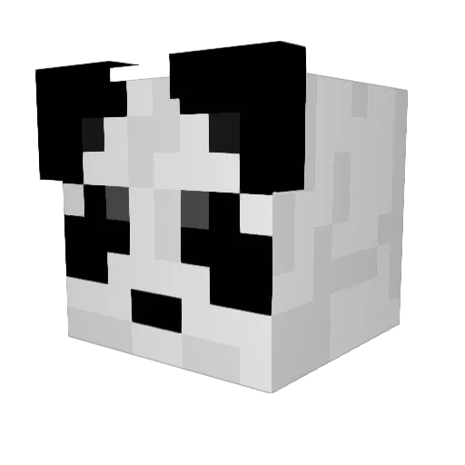 horikabe Minecraft avatar head, 3D render