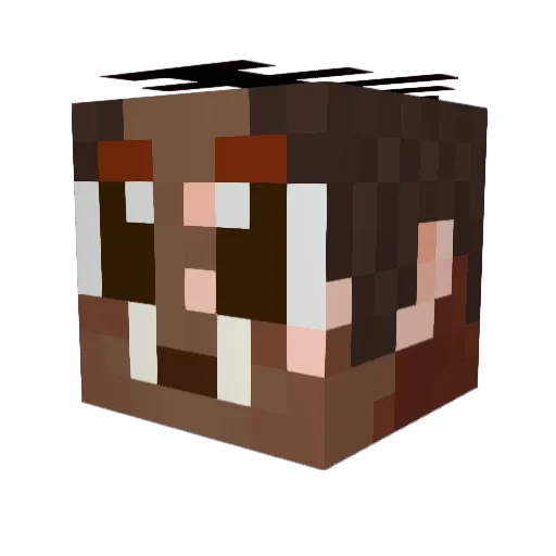 horirinj Minecraft avatar head, 3D render