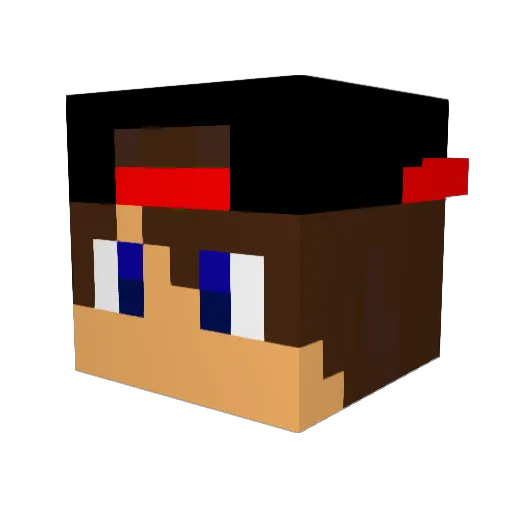 hornedfrog44 Minecraft avatar head, 3D render