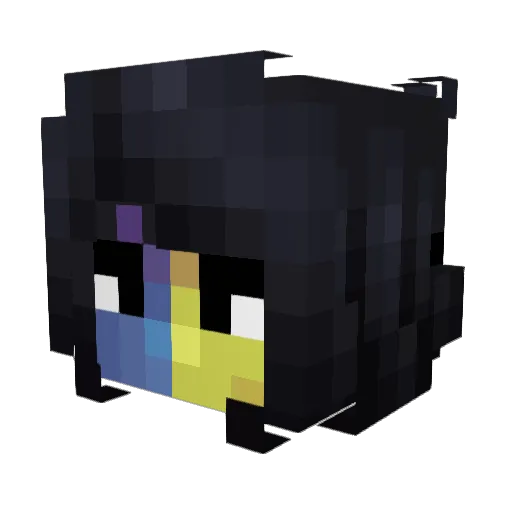 hornetV2 Minecraft avatar head, 3D render