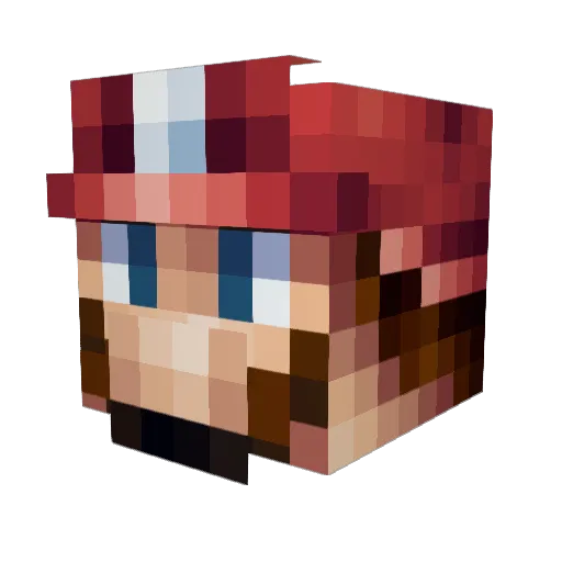 horneusz Minecraft avatar head, 3D render