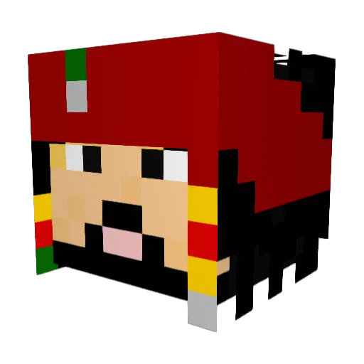 horneyomen Minecraft avatar head, 3D render