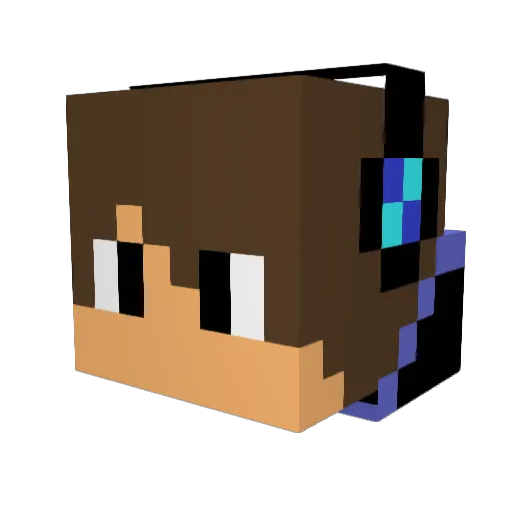 hornv123 Minecraft avatar head, 3D render