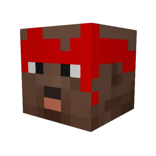 hornyJockl Minecraft avatar head, 3D render