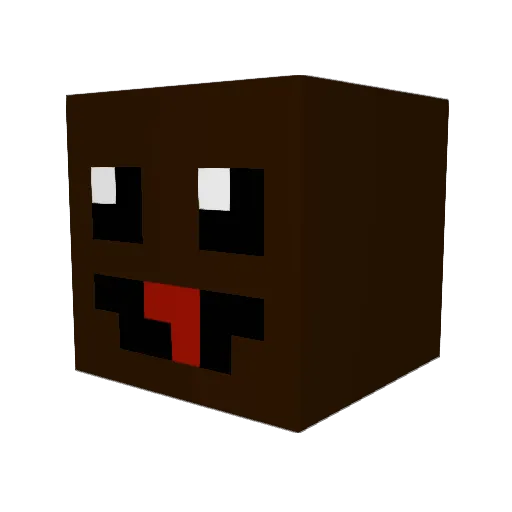 hornyapple Minecraft avatar head, 3D render