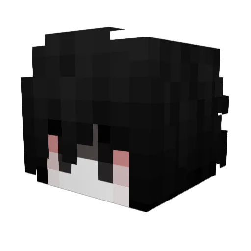 hornyvamp Minecraft avatar head, 3D render