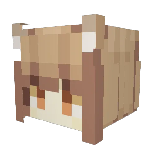 horoTV Minecraft avatar head, 3D render
