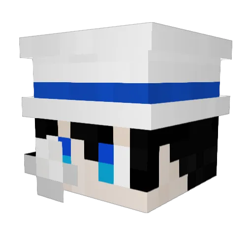 horokewu Minecraft avatar head, 3D render