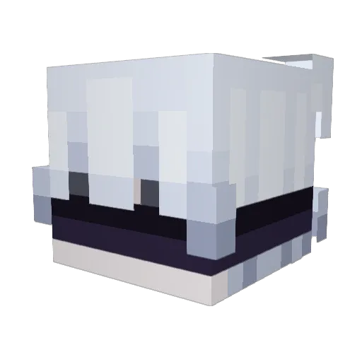 horrer Minecraft avatar head, 3D render