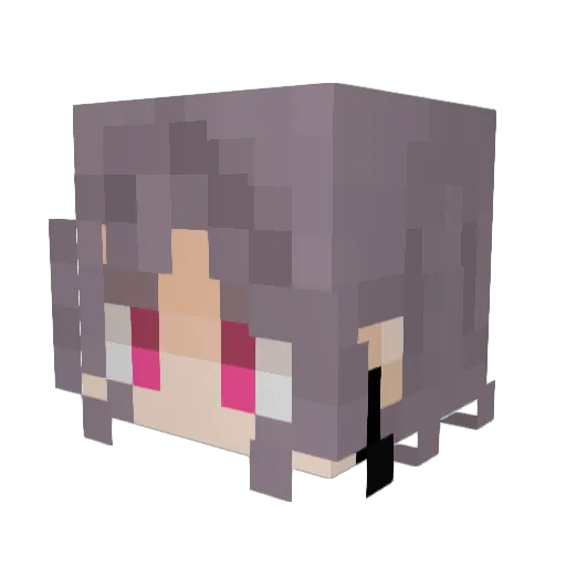 horrifyingtruth Minecraft avatar head, 3D render