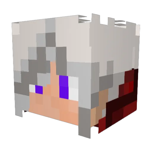 horrorevildead Minecraft avatar head, 3D render
