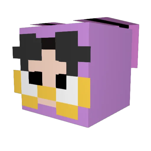 horrorhare Minecraft avatar head, 3D render