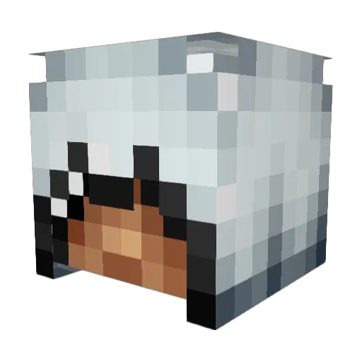 horrorlol Minecraft avatar head, 3D render