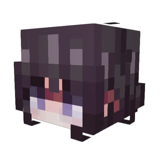 horrorrqueen Minecraft avatar head, 3D render