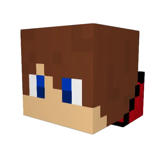 horse0829 Minecraft avatar head, 3D render