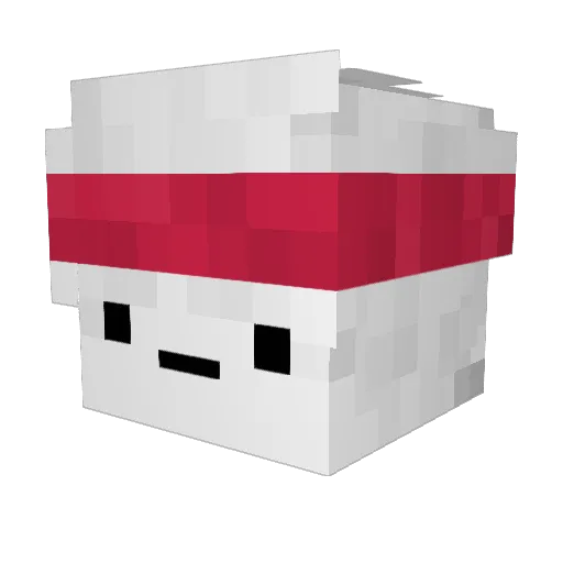 horse22222 Minecraft avatar head, 3D render