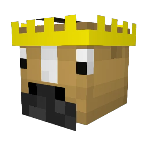 horse_win Minecraft avatar head, 3D render