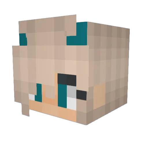 horsechick01 Minecraft avatar head, 3D render
