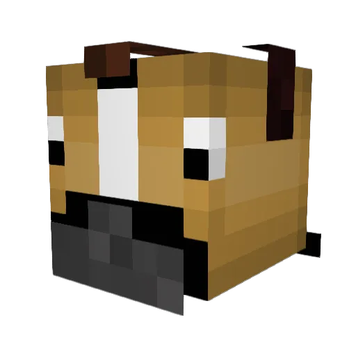 horsegame Minecraft avatar head, 3D render