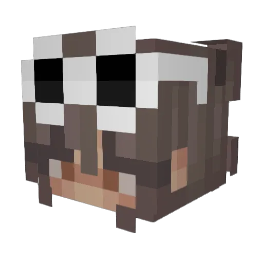 horsegr Minecraft avatar head, 3D render