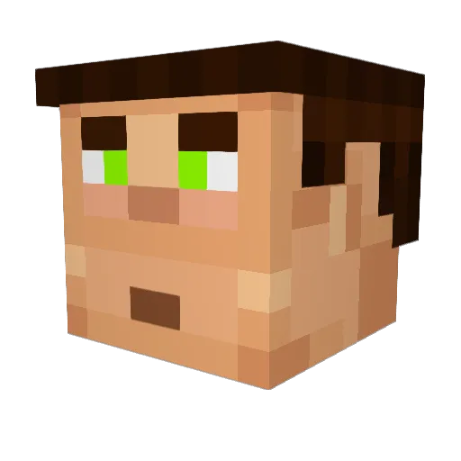 horsehead519 Minecraft avatar head, 3D render