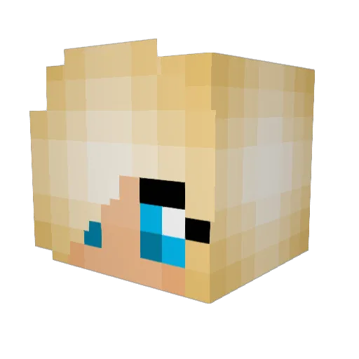 horselovert Minecraft avatar head, 3D render