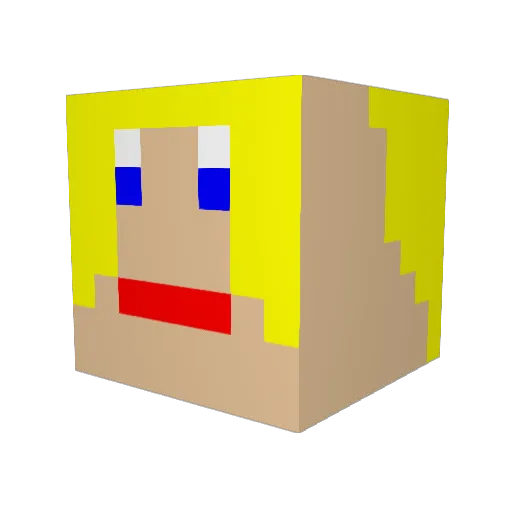 horseybean Minecraft avatar head, 3D render