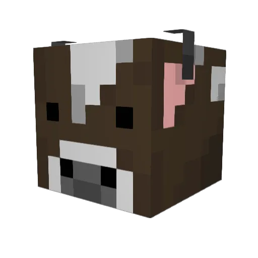 hortonborton Minecraft avatar head, 3D render