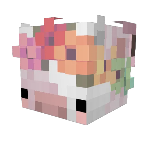 horunge_ Minecraft avatar head, 3D render
