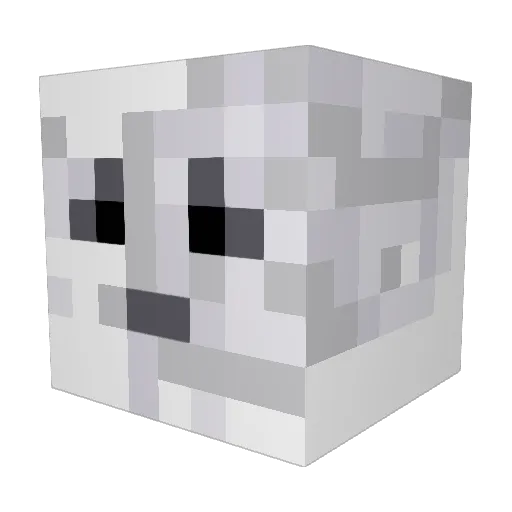 hoschilli Minecraft avatar head, 3D render