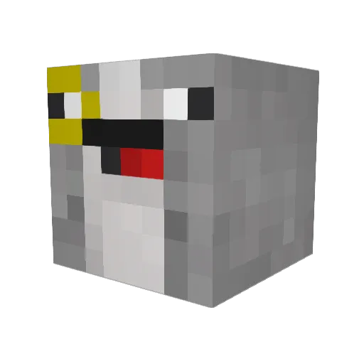 hosensted Minecraft avatar head, 3D render