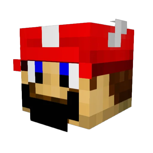 hoshi120 Minecraft avatar head, 3D render