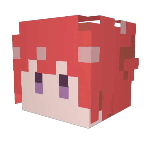 hoshi4324 Minecraft avatar head, 3D render