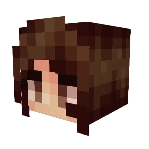 hoshizoraas Minecraft avatar head, 3D render