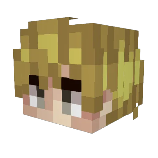 hostay Minecraft avatar head, 3D render