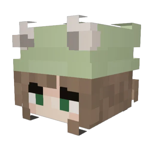 hosunia Minecraft avatar head, 3D render