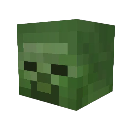 hot_dong Minecraft avatar head, 3D render