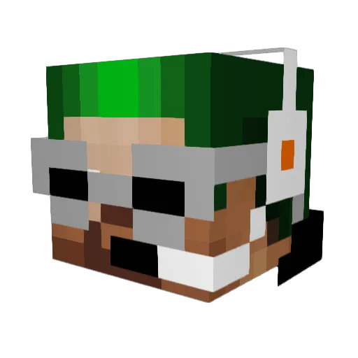 hot_dorgs Minecraft avatar head, 3D render