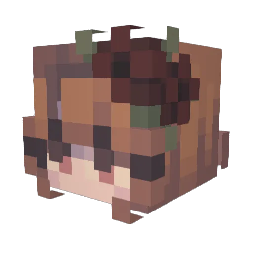 hot_mommy Minecraft avatar head, 3D render
