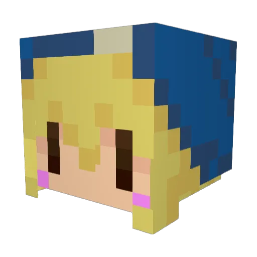 hota42 Minecraft avatar head, 3D render