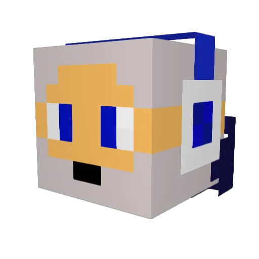 hotabu4 Minecraft avatar head, 3D render