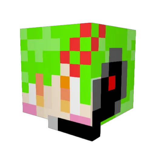 hotarubi1102 Minecraft avatar head, 3D render