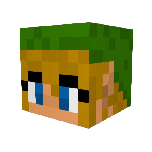 hotator Minecraft avatar head, 3D render