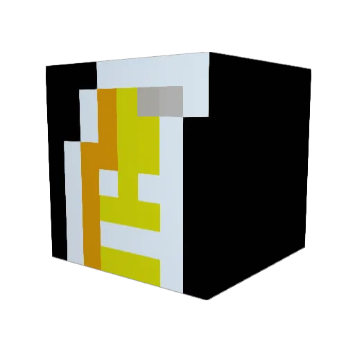 hotbombom Minecraft avatar head, 3D render