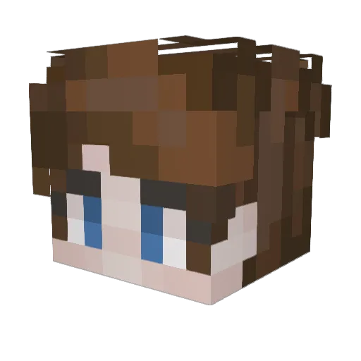 hotboyrobbie Minecraft avatar head, 3D render