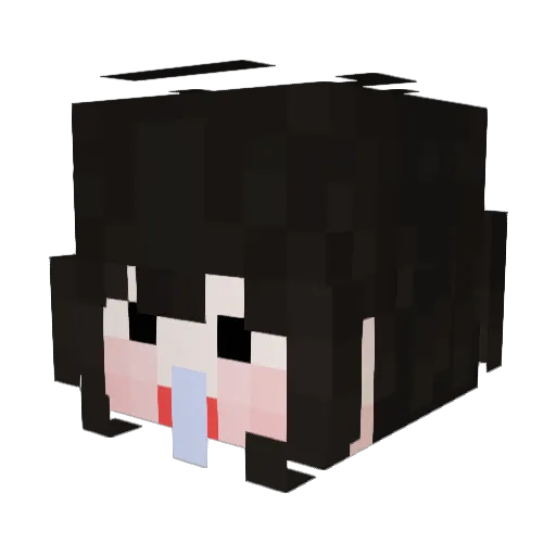 hotchocooo Minecraft avatar head, 3D render