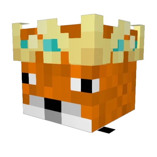 hotchpotch Minecraft avatar head, 3D render