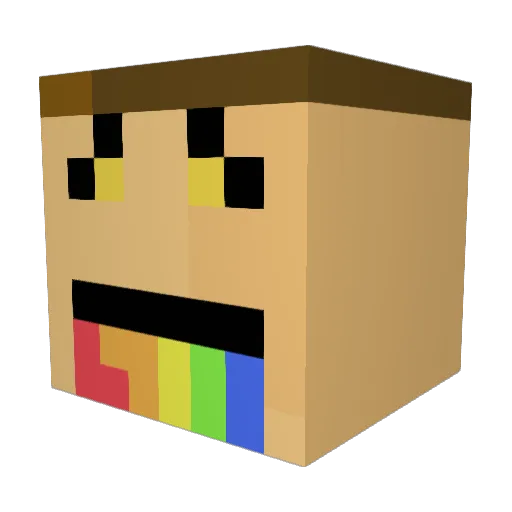 hotcocc Minecraft avatar head, 3D render